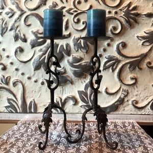 Iron candle Holders
